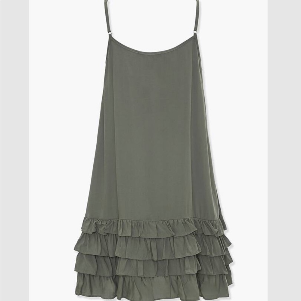 Tiered ruffle shift dress
